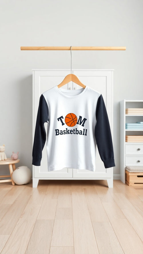 Baby Basketball Long-Sleeve Tee – Unisex